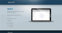 Desktop Screenshot of 3dcad.fi